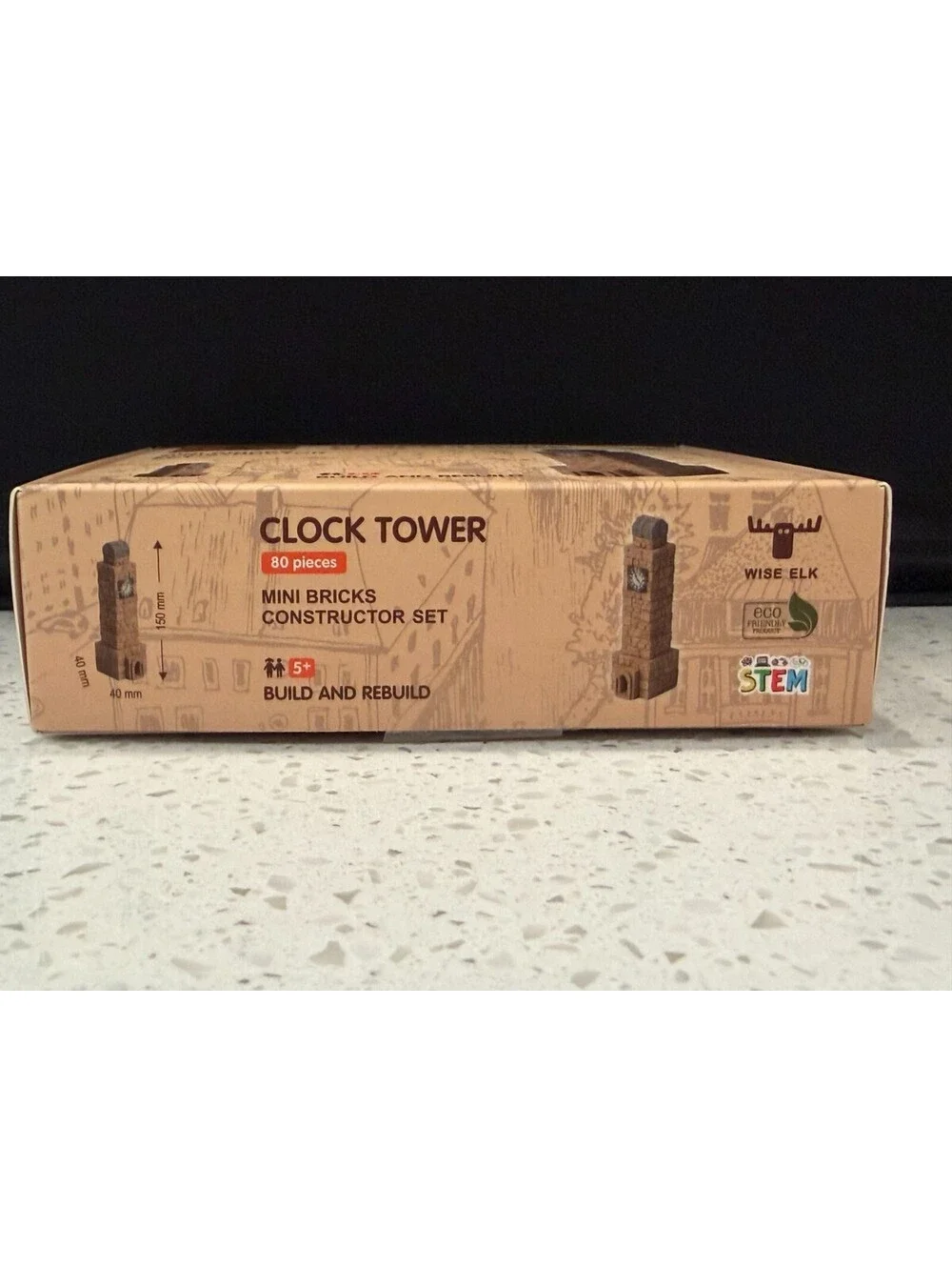 Wise Elk Clock Tower Mini Bricks Constructor Set